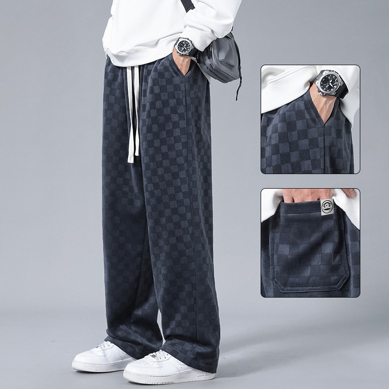 Lusso Corduroy Checkered Joggers