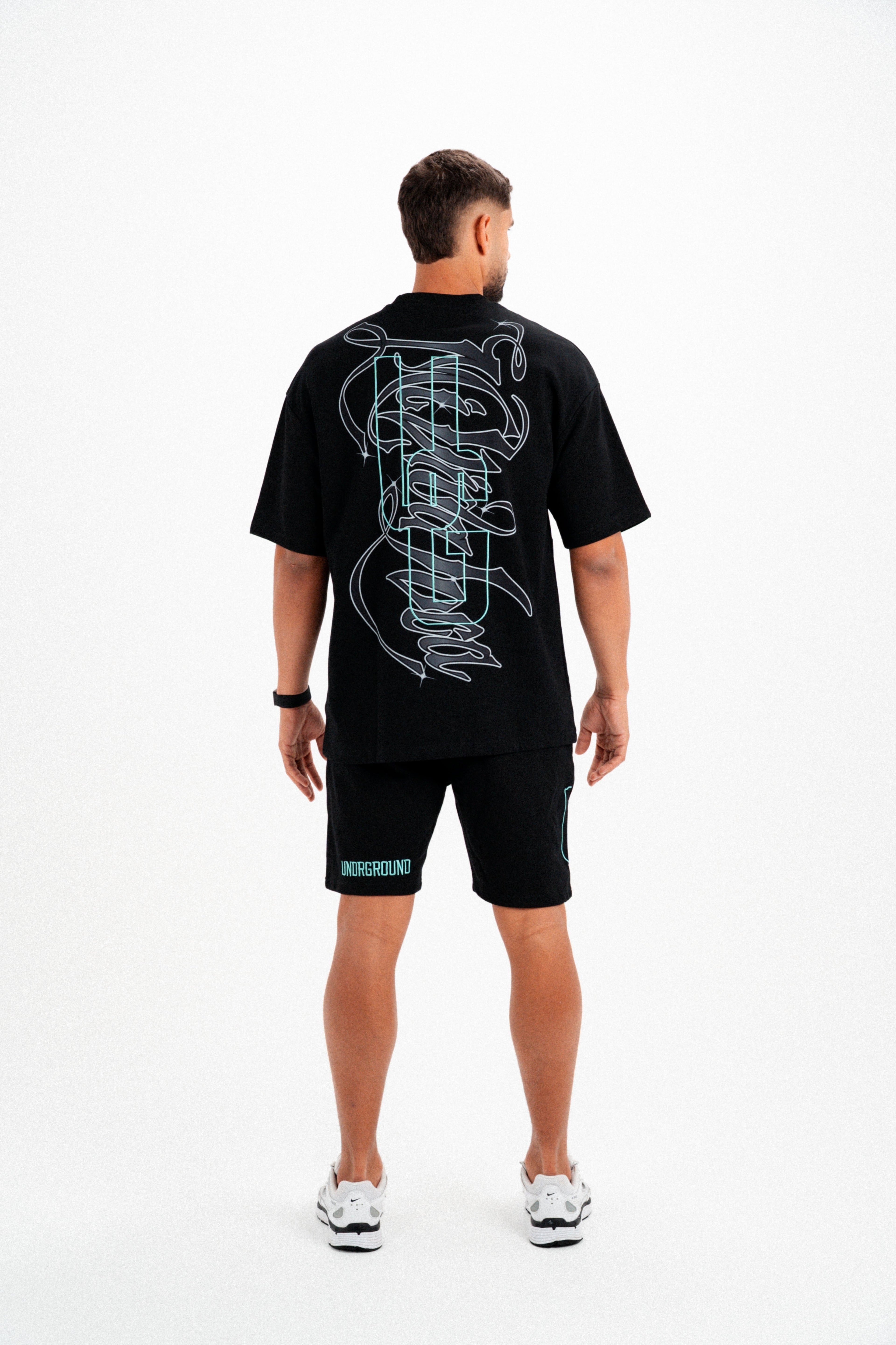 MI VIDA LOCA TEE (BLACK/TIFFANY)