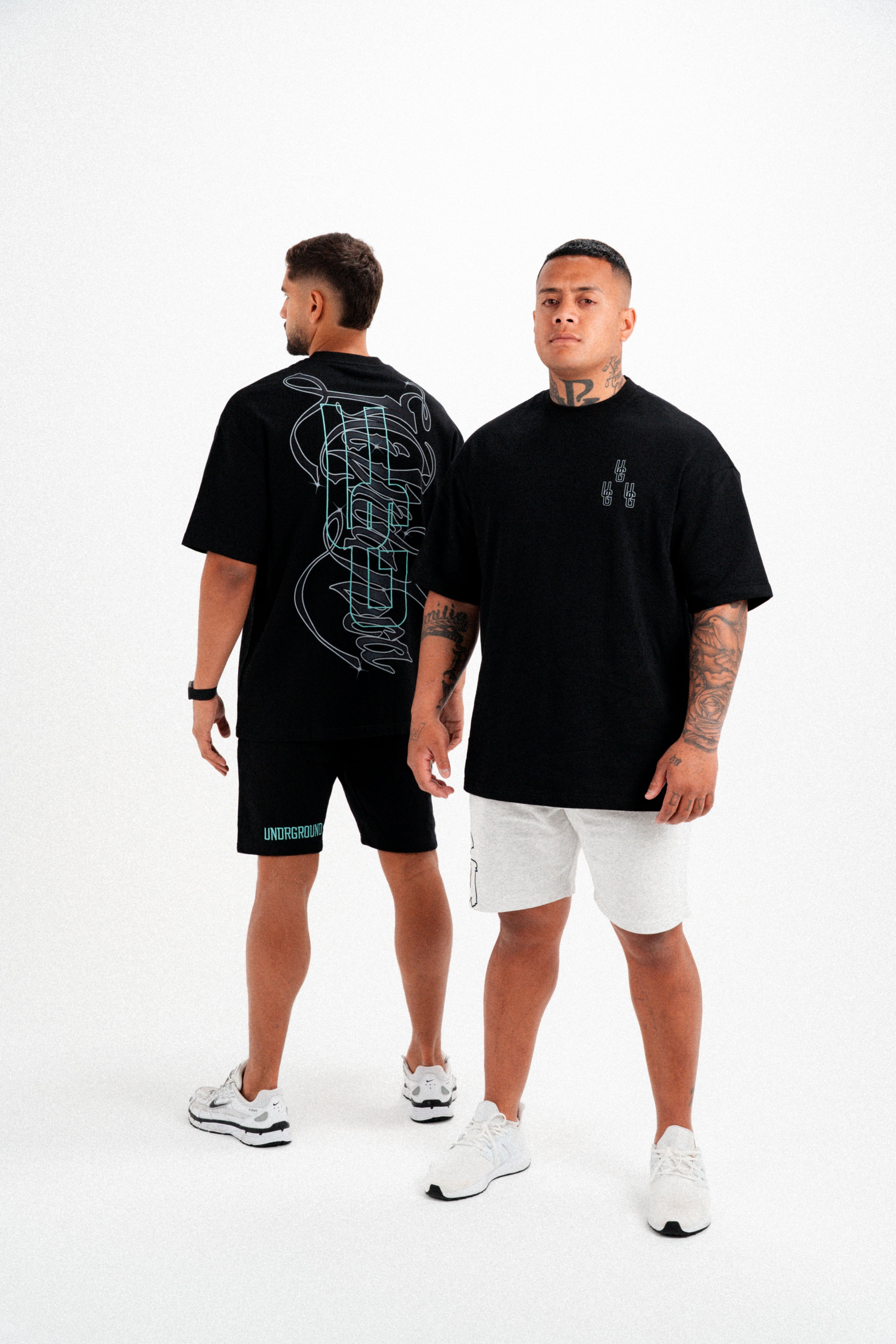 MI VIDA LOCA TEE (BLACK/TIFFANY)