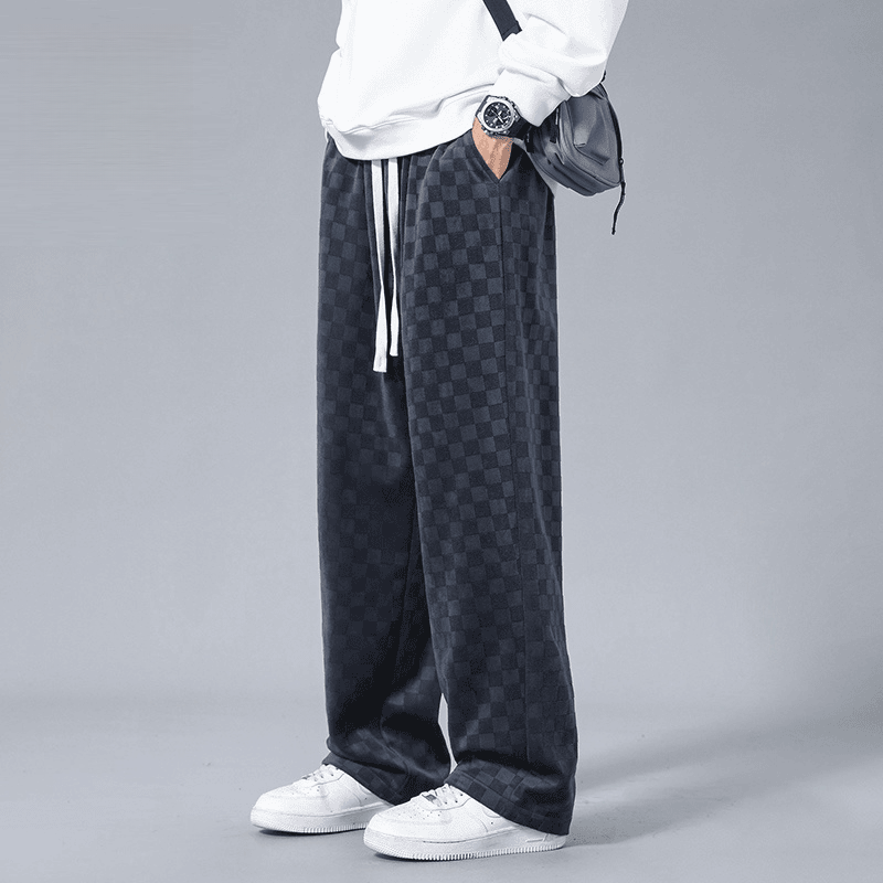 Lusso Corduroy Checkered Joggers