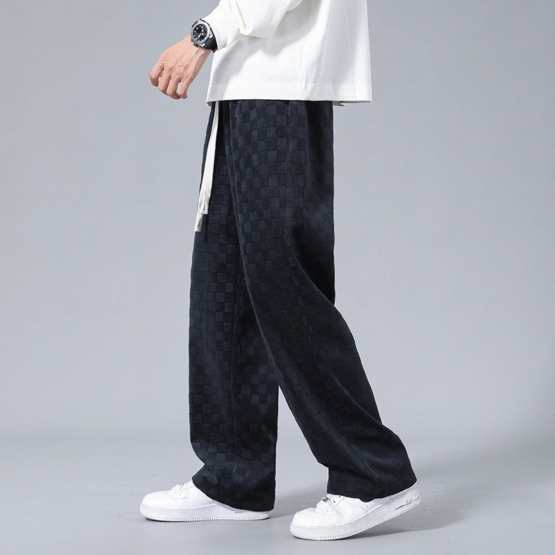 Lusso Corduroy Checkered Joggers