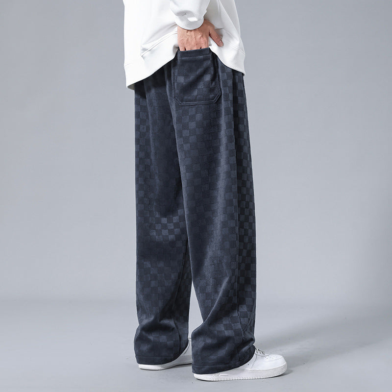 Lusso Corduroy Checkered Joggers